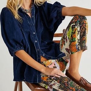 NWOT We the Free Denim Shirt NWOT